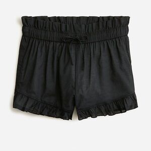 J. Crew Cotton voile ruffle beach short